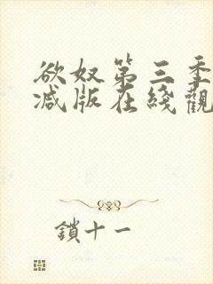 欲奴第三季无删减版在线观看