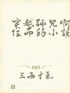 穿越师兄啊师兄位面的小说