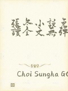 张冬小说免费阅读全文无弹窗封面