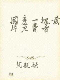 国产一级黄色大片免费看封面