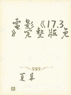 电影《17.3》完整版免费观看国语封面