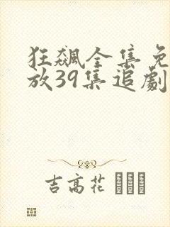 狂飙全集免费播放39集追剧网