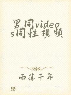 男同videos同性视频