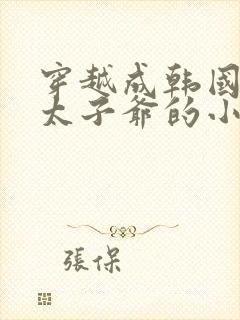 穿越成韩国财阀太子爷的小说