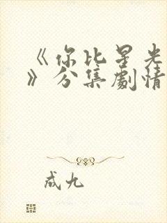 《你比星光美丽》分集剧情