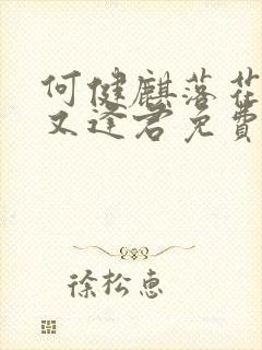 何健麒落花时节又逢君免费观看封面