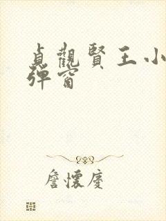 贞观贤王小说无弹窗