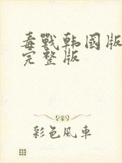 毒战韩国版高清完整版