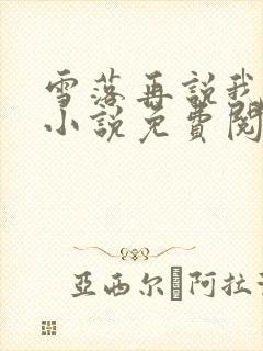 雪落再说我爱你小说免费阅读