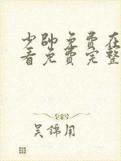 少帅免费在线观看免费完整版高清