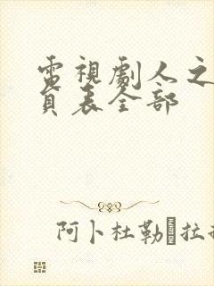 电视剧人之初演员表全部