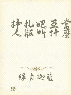 挣扎吧亚当君真人版叫什么