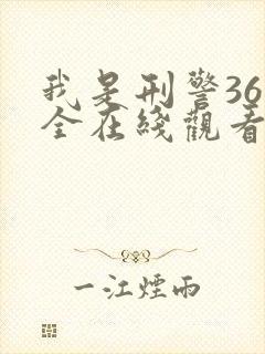 我是刑警36集全在线观看免费