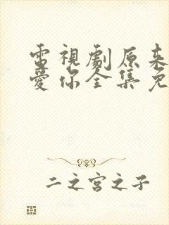 电视剧原来我很爱你全集免费观看封面