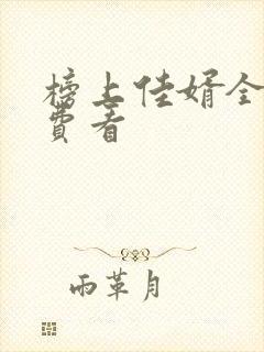 榜上佳婿全集免费看