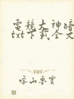 电竞大神暗恋我txt下载全文