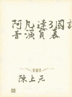 阿凡达3国语配音演员表