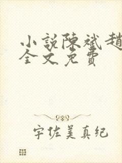 小说陈斌赵心媚全文免费