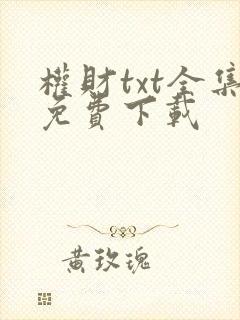 权财txt全集免费下载