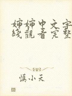 婶婶中文字幕在线观看完整版中文字幕