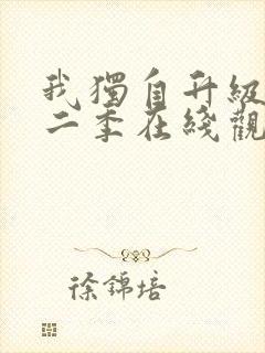 我独自升级 第二季在线观看