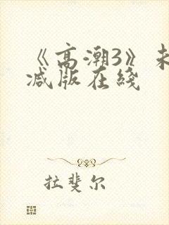 《高潮3》未删减版在线