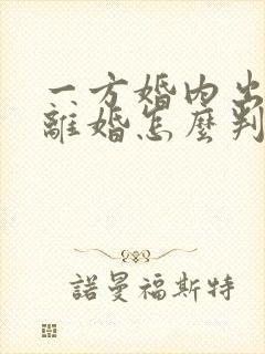 一方婚内出轨,离婚怎么判