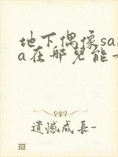 地下偶像sana在哪儿能看到封面