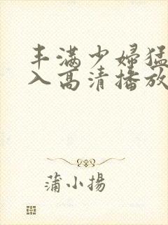 丰满少妇猛烈进入高清播放