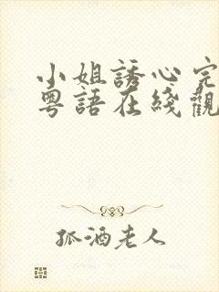 小姐诱心完整版粤语在线观看视频