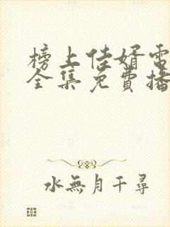 榜上佳婿电视剧全集免费播放封面