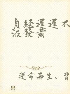 月经迟迟不来尿液发黄封面