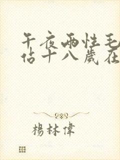 午夜两性毛片网站十八岁在线