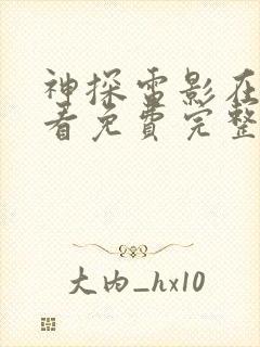 神探电影在线观看免费完整版