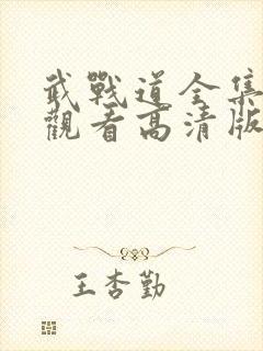 武战道全集免费观看高清版