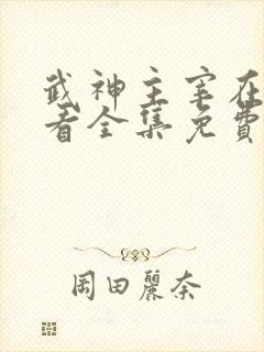 武神主宰在线观看全集免费高清播放封面