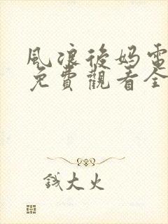 风浪后妈电视剧免费观看全集高清