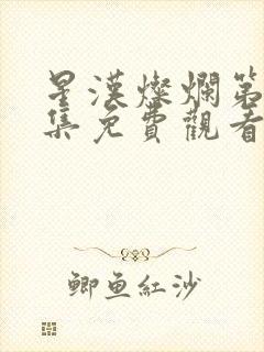 星汉灿烂第17集免费观看