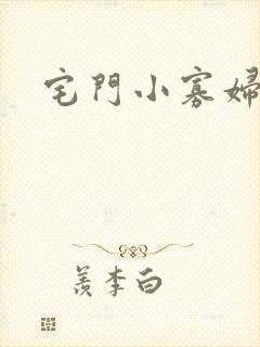 宅门小寡妇