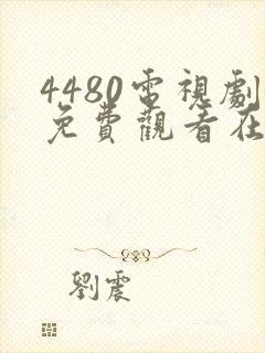 4480电视剧免费观看在线播放封面