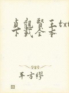 贞观贤王txt下载全本