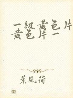 一级黄色片一级黄色片一封面