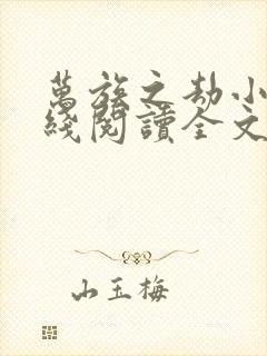 万族之劫小说在线阅读全文封面