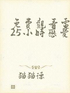 免费观看电视剧25小时恋爱封面