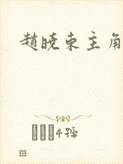 赵晓东主角小说