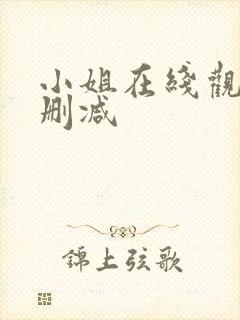 小姐在线观看无删减封面