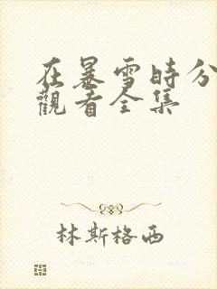 在暴雪时分在线观看全集