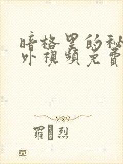 暗格里的秘密番外视频免费观看封面