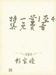 特一营1至40集免费看