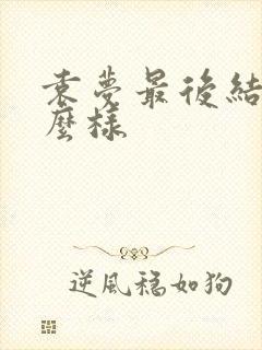 袁梦最后结局怎么样